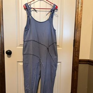 Stylish Blue Oversized Jumpsuit